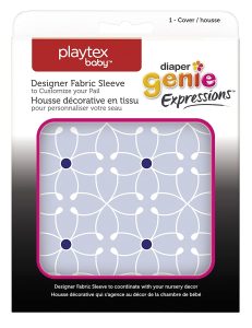 Playtex Diaper Genie Expressions Diaper Pail Fabric Sleeve, Blue Tile