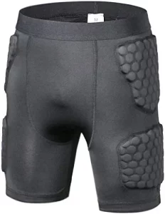 TUOY Padded Compression Shorts Padded Football Girdle Hip and Thigh Protector