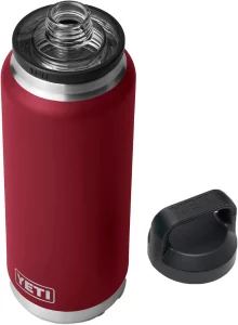 YETI Rambler 36 oz Bottle (Retired Color), with Chug Cap, Harvest Red