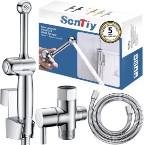 SonTiy Handheld Bidet Sprayer for Toilet, All Brass Toilet Sprayer Bidet Attachment 