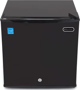 Whynter CUF-110B CUF-112SS Mini, 1.1 Cubic Foot Energy Star Rated Small Upright Freezer with Lock, Black Feet
