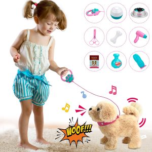Koonie Talking Golden Retriever, Repeats What You Say, Plush Animal Electronic Interactive Toy