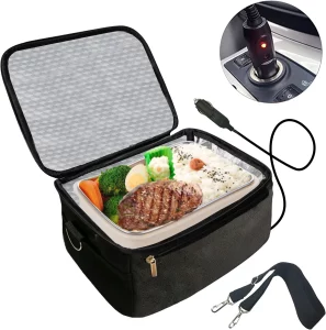 Portable Oven 12V Personal Food Warmer, Car Heating Lunch Box, Electric Slow Cooker For Meals Reheating. 