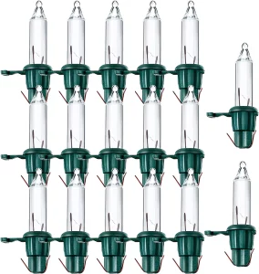 Count Mini Incandescent Wire String Lights Replacement Bulbs