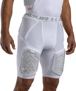Under Armour unisex adult 5Pad (Adult) Gameday Armour Pro 5 Pad Girdle, NEW White, Large US
