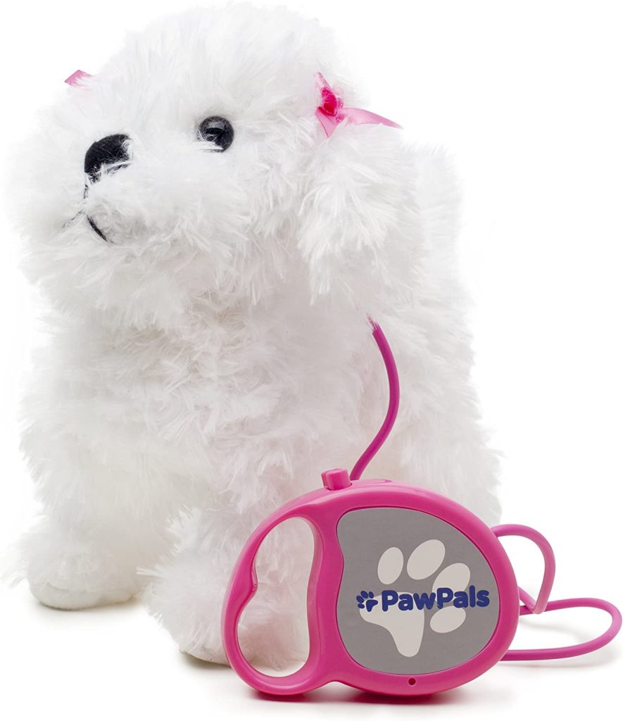 Meva Kids Walking and Barking Puppy Dog Toy Pet with Remote Control Leash (White)