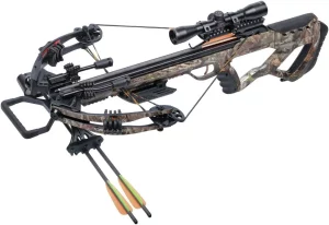 CenterPoint Tormentor Whisper 380 Camo- Crossbow Package