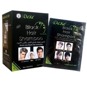 10 PCS Dexe Black Hair Shampoo Instant Hair Dye for Men Women Black Color