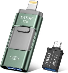 EATOP USB 3.0 Flash Drive 1TB Intended for iPhone iPad