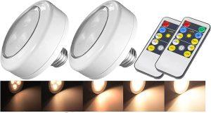 Led Puck Lights Battery Operated Light Bulbs 