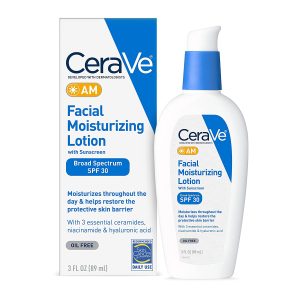 CeraVe AM Facial Moisturizing Lotion SPF 30 | Oil-Free Face Moisturizer with Sunscreen