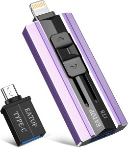 EATOP USB Flash Drive 1TB iPhone Memory Stick Storage