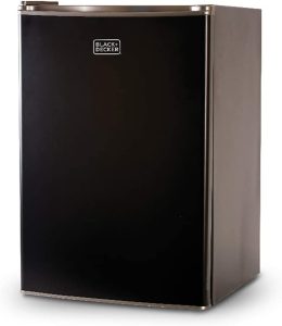 BLACK+DECKER BCRK25B Compact Refrigerator Energy Star Single Door Mini Fridge