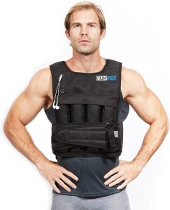 RUNMax 12lbs-140lbs Adjustable Weighted Vest with Shoulder Pads option.